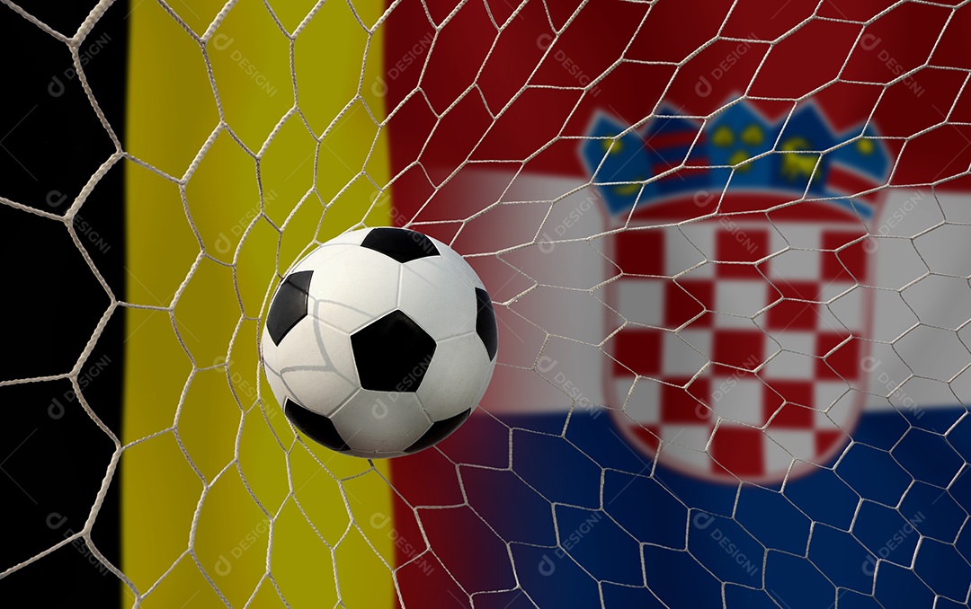Competição da Copa de Futebol entre a Bélgica nacional e a Croácia nacional.
