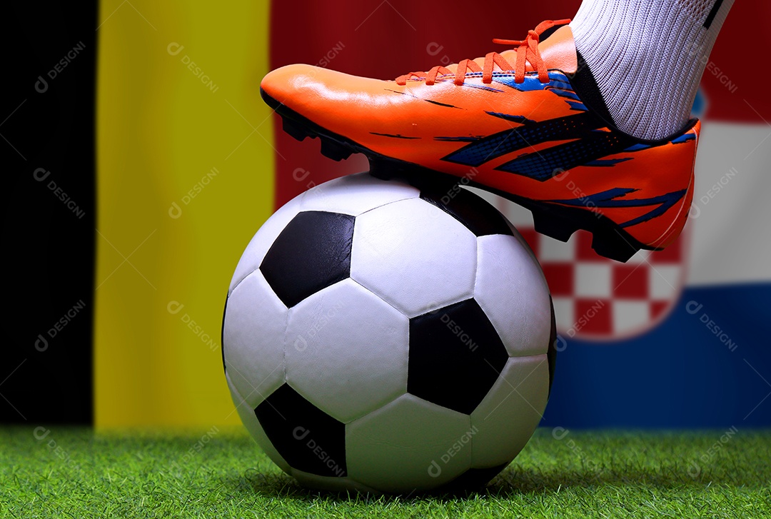 Competição da Copa de Futebol entre a Bélgica nacional e a Croácia nacional.