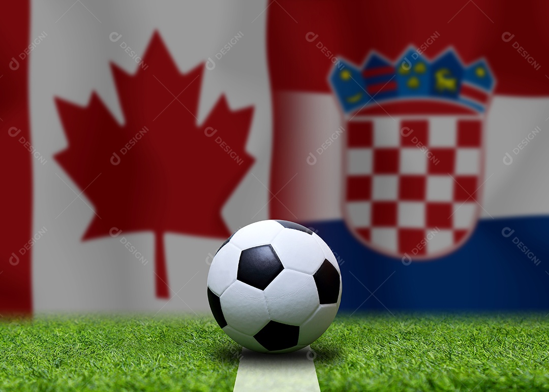 Competição da Copa de Futebol entre o Canadá nacional e a Croácia nacional.