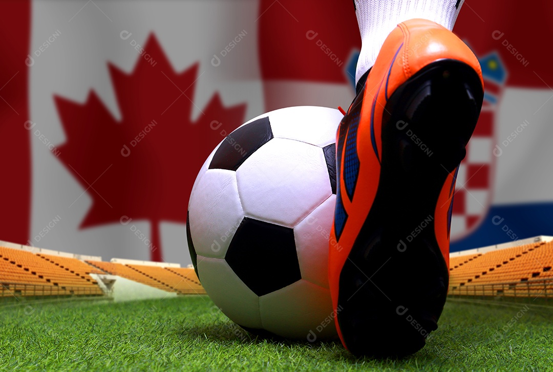 Competição da Copa de Futebol entre o Canadá nacional e a Croácia nacional.