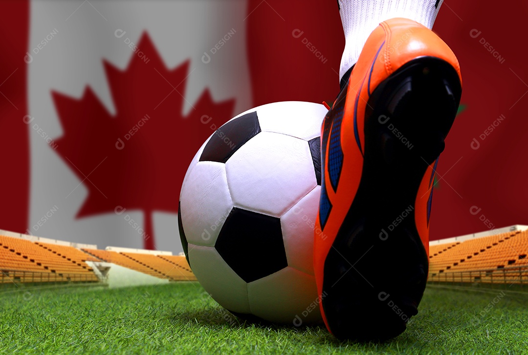 Competição da Copa de Futebol entre o Canadá nacional e o Marrocos nacional.