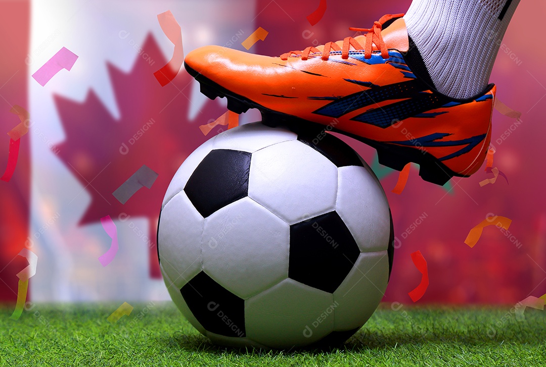 Competição da Copa de Futebol entre o Canadá nacional e o Marrocos nacional.