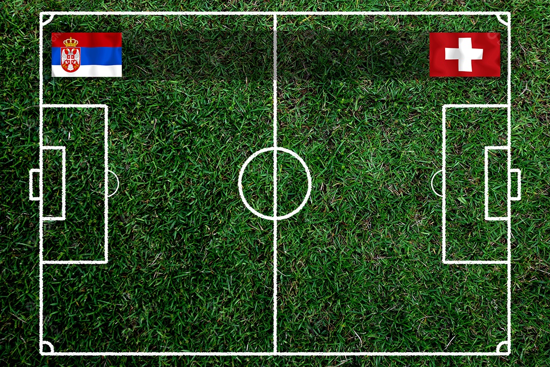 Competição da Copa de Futebol entre a Sérvia nacional e a Suíça nacional.