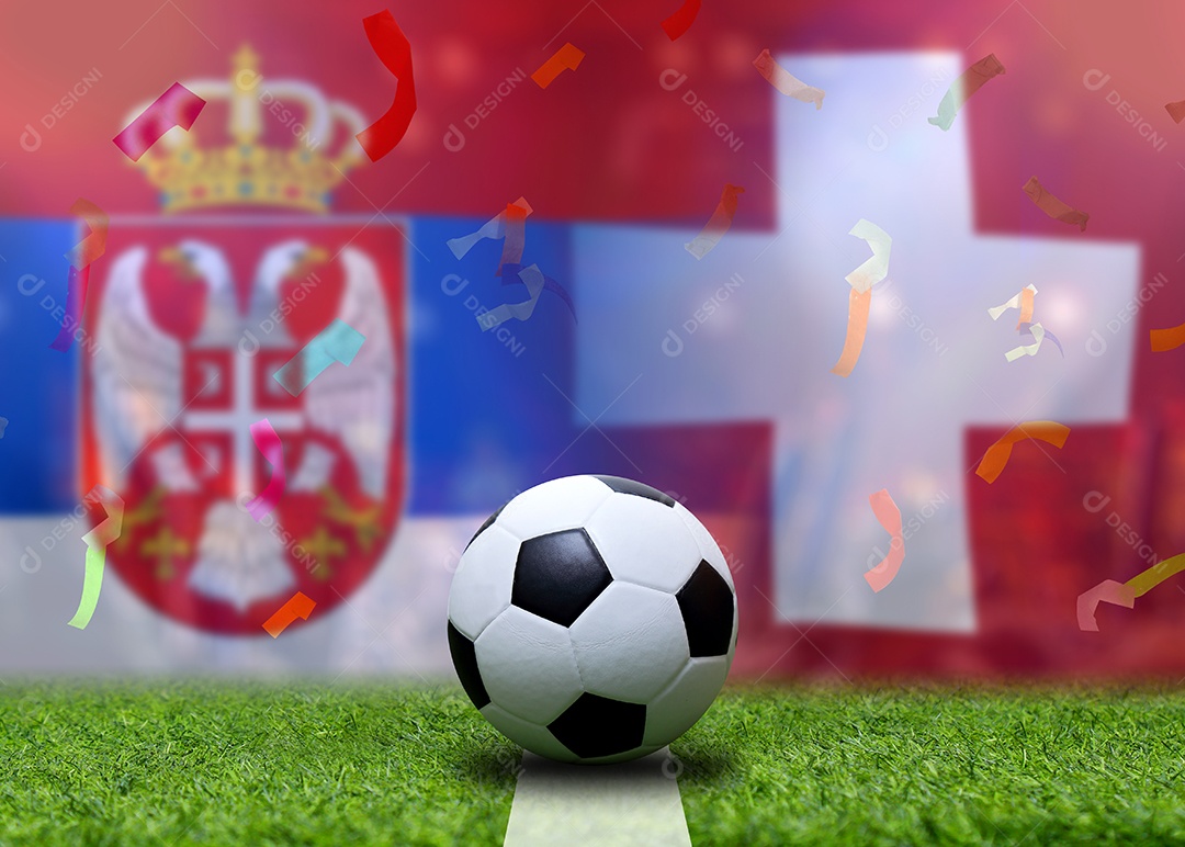 Competição da Copa de Futebol entre a Sérvia nacional e a Suíça nacional.