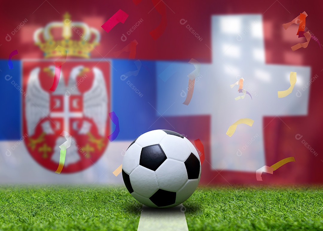 Competição da Copa de Futebol entre a Sérvia nacional e a Suíça nacional.