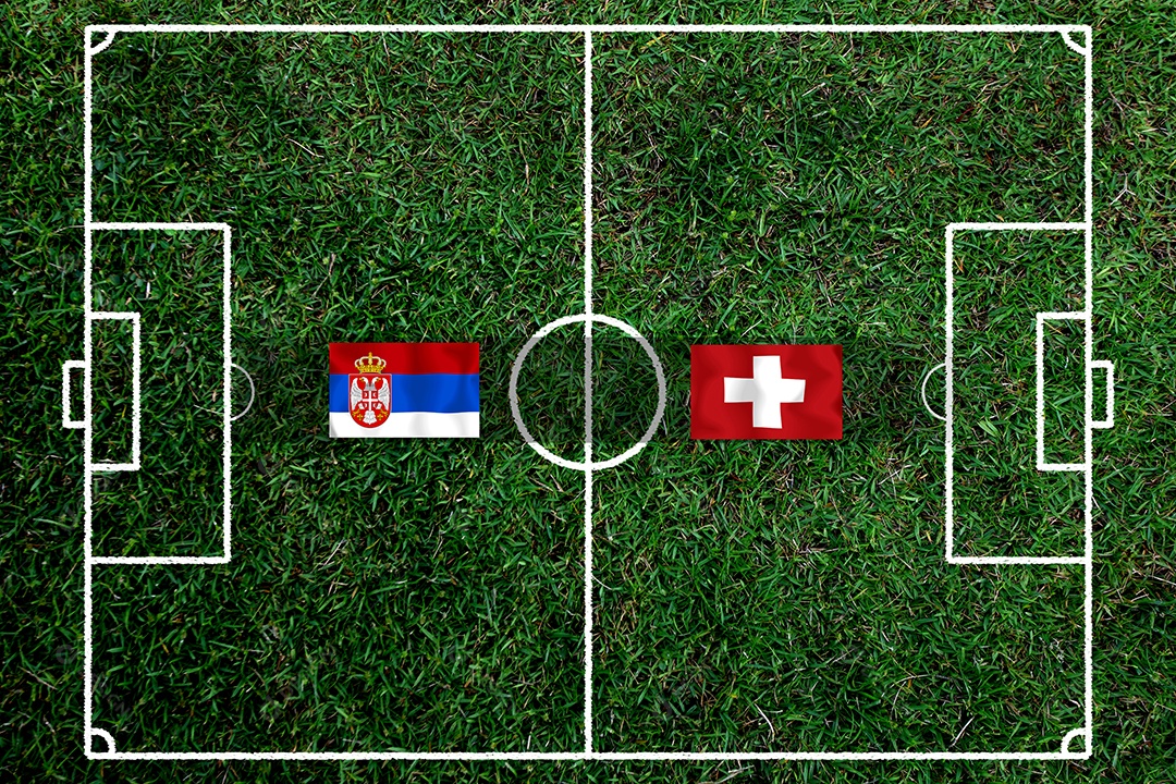Competição da Copa de Futebol entre a Sérvia nacional e a Suíça nacional.