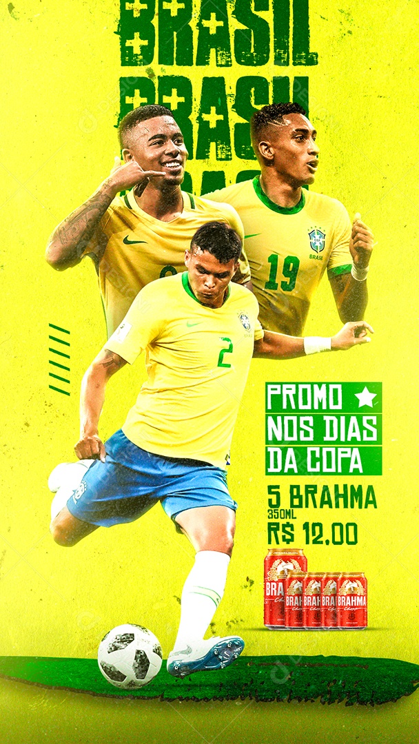 Story Promo nos Dias da Copa Futebol Copa Mundo Social Media PSD Editável