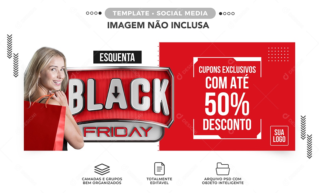 Story O Maior Black Friday do Brasil 60% Off Lojas Social Media PSD Editável