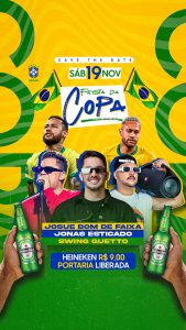 Festa da Copa Brasil 19 Novembro Story Social Media PSD Editável