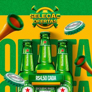 Seleção de Ofertas Heineken Distribuidora Social Media PSD Editável