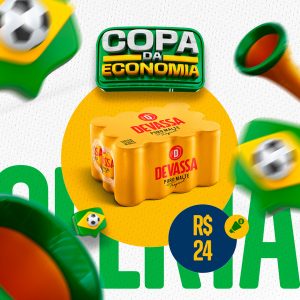 Copa da Economia Devassa Puro Malte Distribuidora Ofertas Social Media PSD Editável