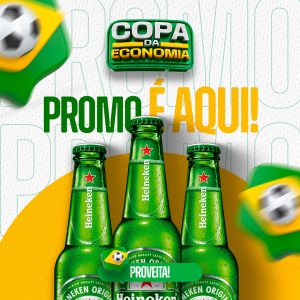 Promo é Aqui Copa da Economia Distribuidora Social Media PSD Editável