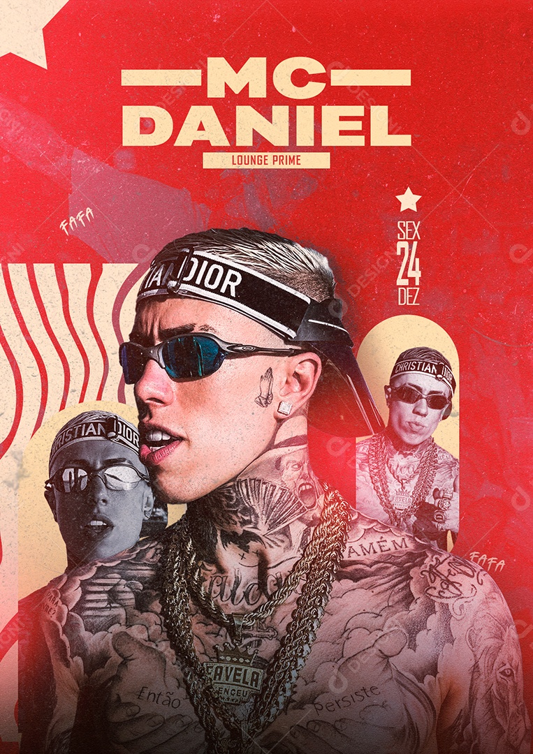 Show Lounge Prime Mc Daniel Flyer Social Media PSD Editável