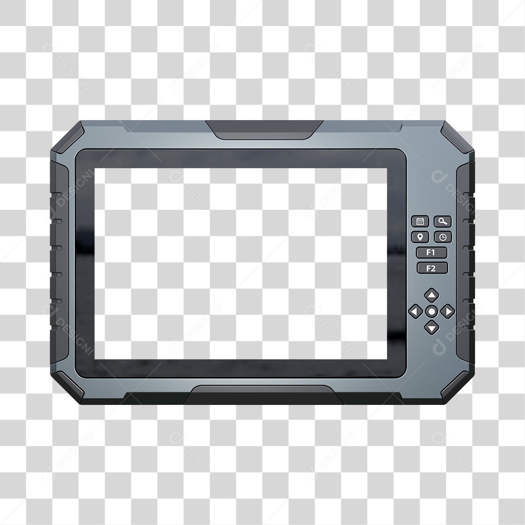 Tablet Cinza PSD + PNG