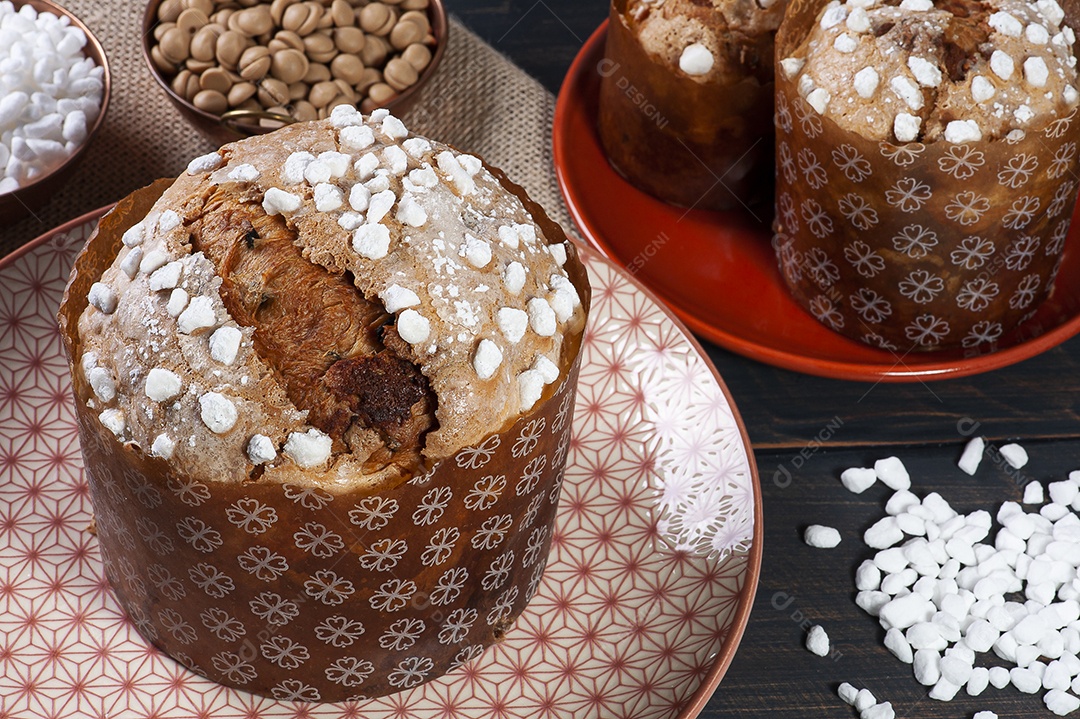 Delicioso panetone caseiro com fermentação natural