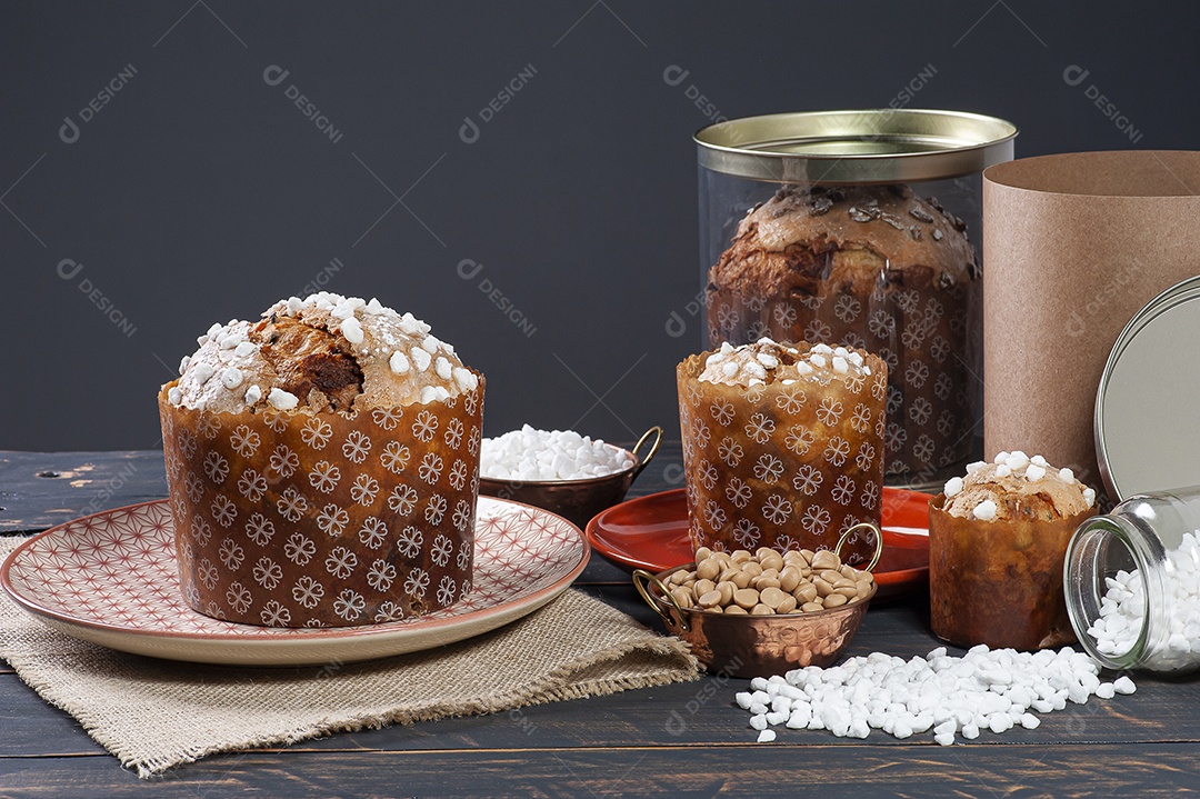 Delicioso panetone caseiro com fermentação natural