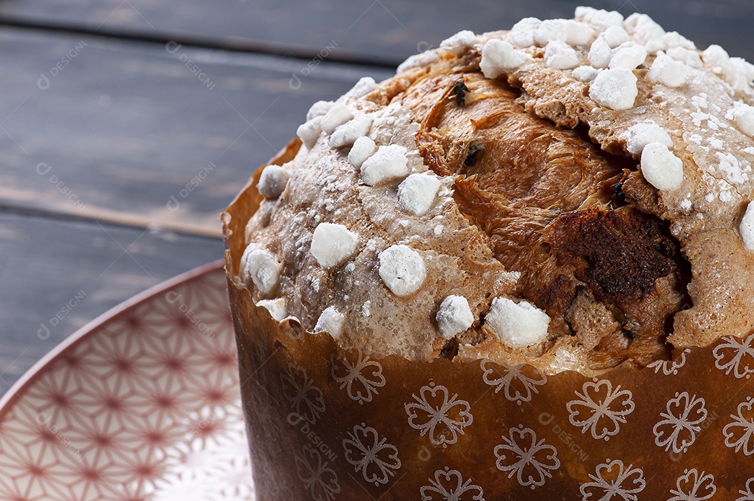 Delicioso panetone caseiro com fermentação natural