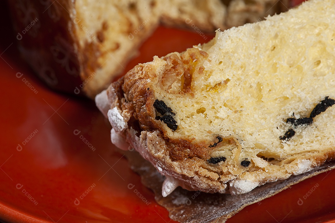 Delicioso panetone caseiro com fermentação natural