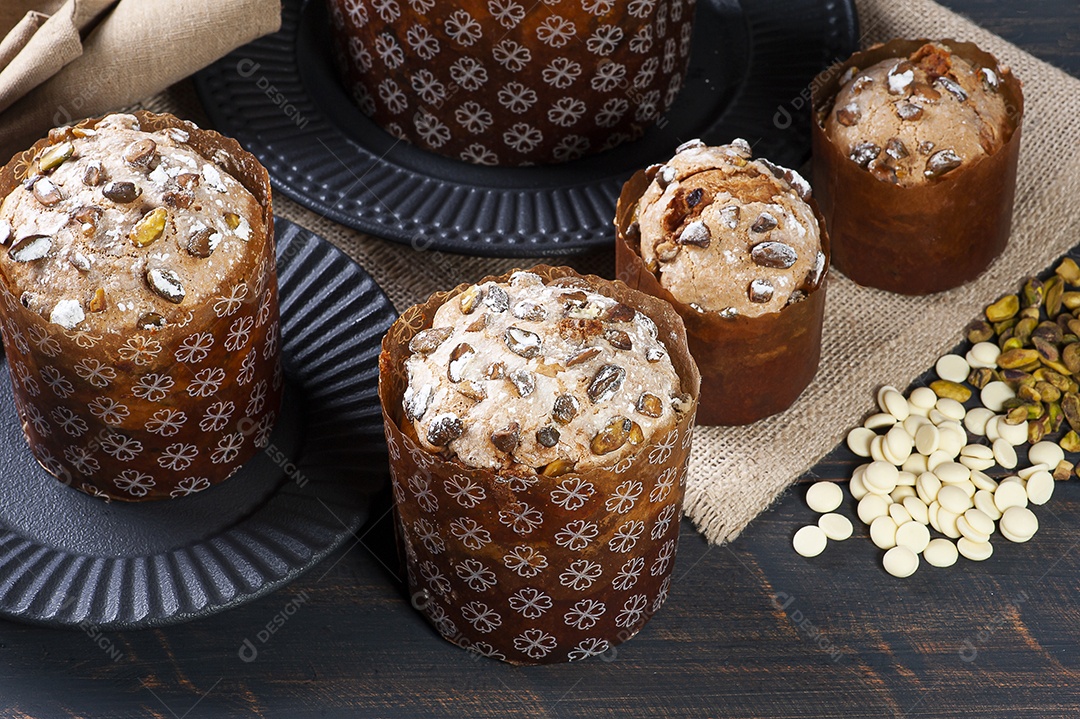 Delicioso panetone caseiro com fermentação natural