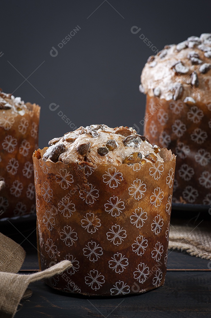 Delicioso panetone caseiro com fermentação natural