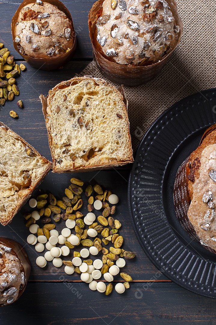 Delicioso panetone caseiro com fermentação natural