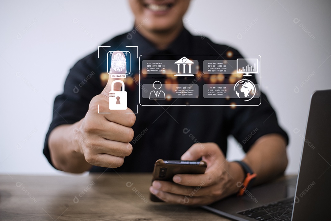 Análise de dados para o conceito de negócios e finanças. interface gráfica.