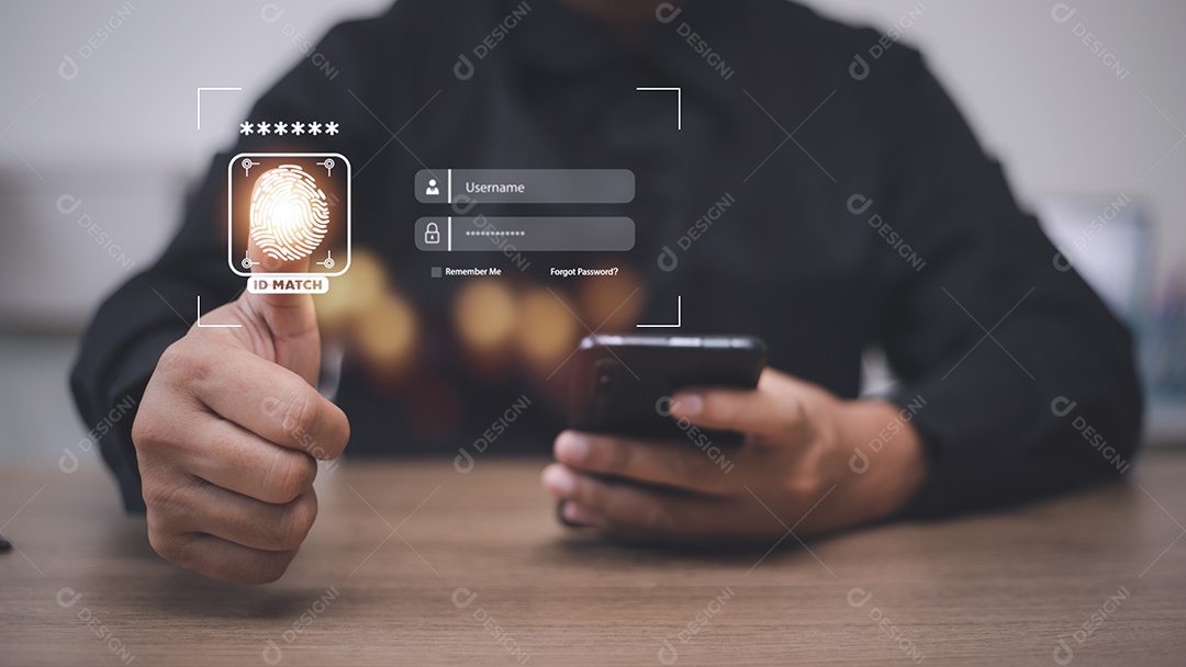 Segurança da tecnologia futura e da cibernética na Internet.