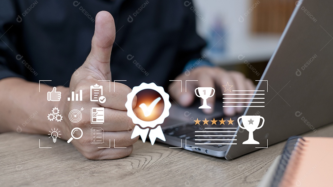 Conceito de Garantia da Qualidade, operando com a garantia de qualidade.