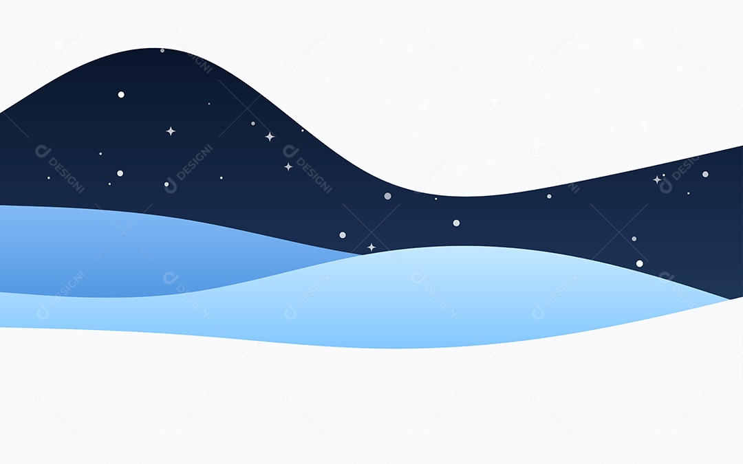 Fundo azul de ondas criativas Composição de formas dinâmicas