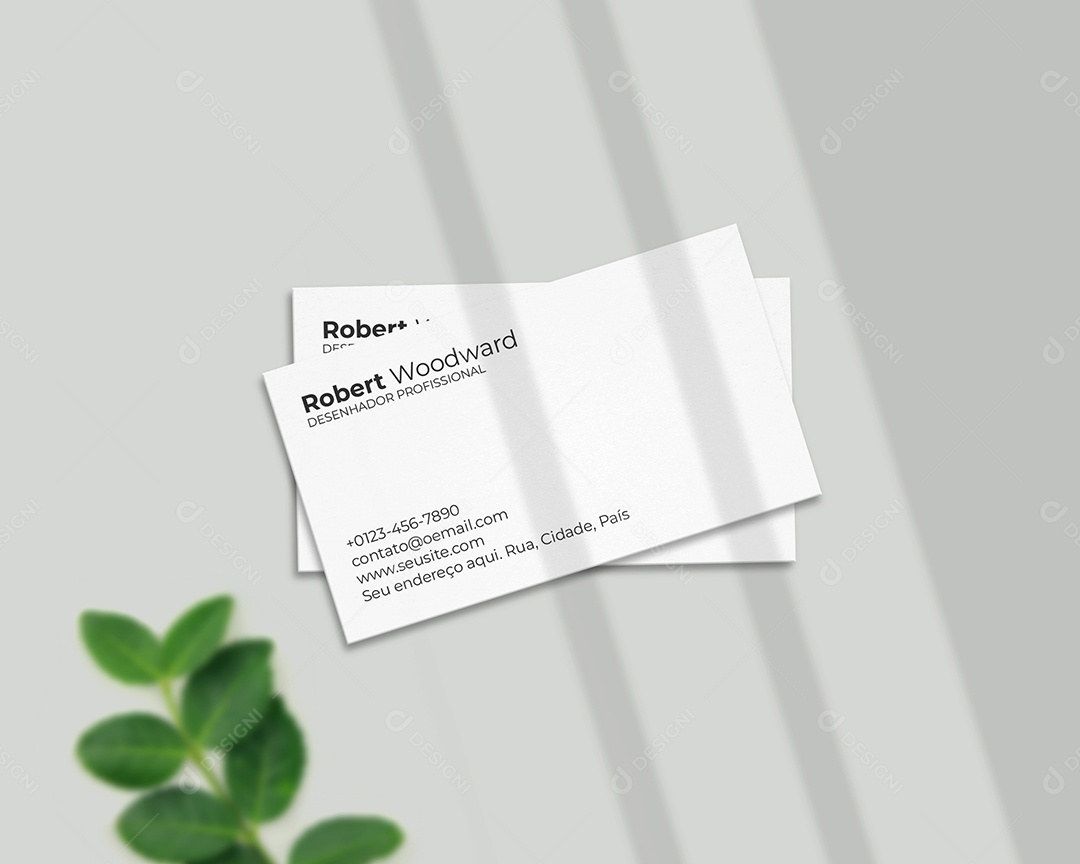 Modelo de Cartão de Visita PSD Editável