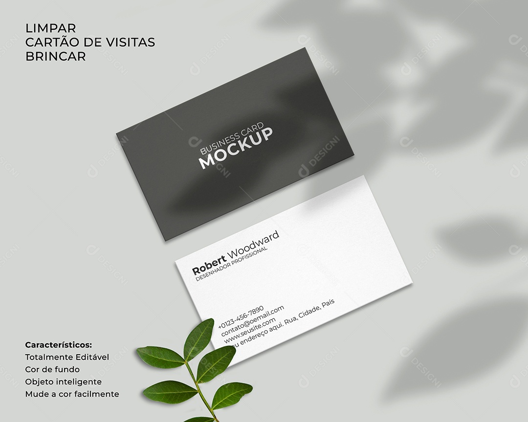 Modelo de Cartão de Visita PSD Editável