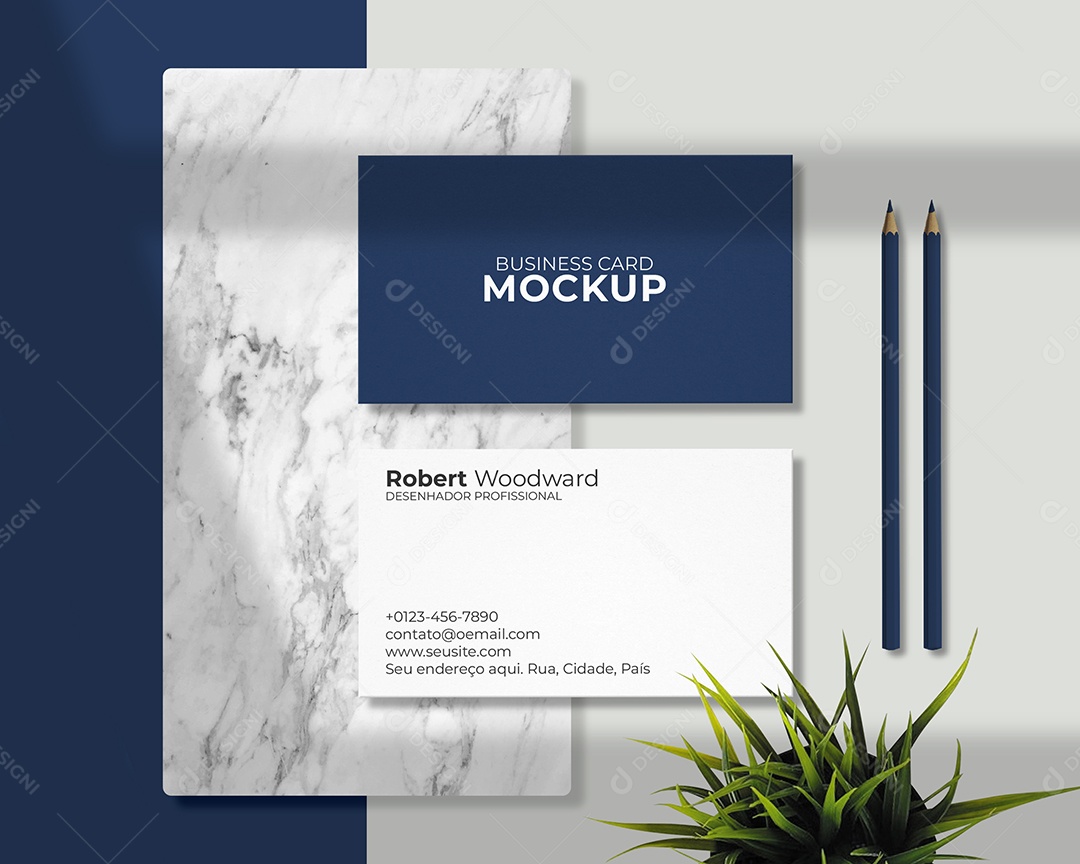 Modelo de Cartão de Visita PSD Editável