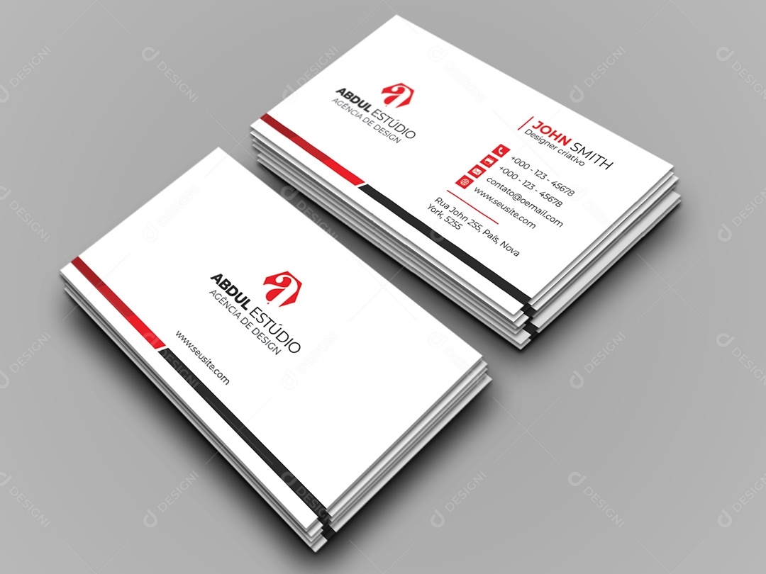 Modelo de Cartão de Visita PSD Editável