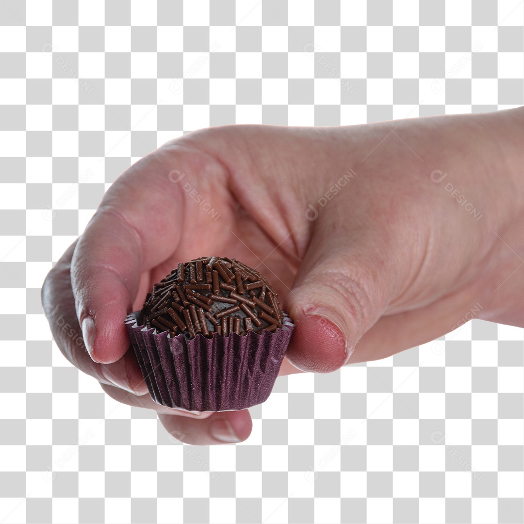 Brigadeiro Em Mão PNG Transparente