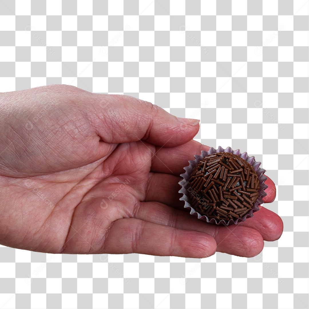 Brigadeiro Em Mão PNG Transparente