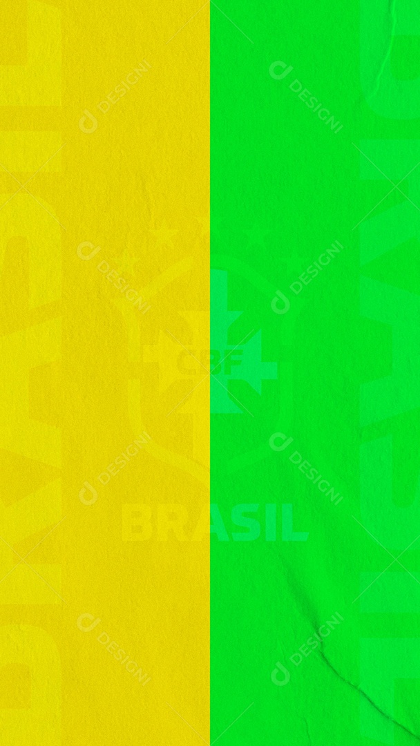 Story Social Media Copa do Mundo Verde e Amarelo PSD Editável