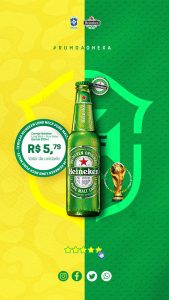 Story Cervejaria Heineken R$5,79 Valor da Unidade Social Media PSD Editável