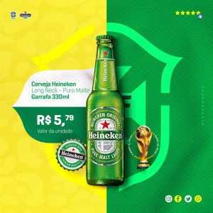 Cervejaria Heineken R$5,79 Valor da Unidade Social Media PSD Editável