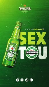 Story Distribuidora Sextou Começou Fim de Semana Heineken Social Media PSD Editável