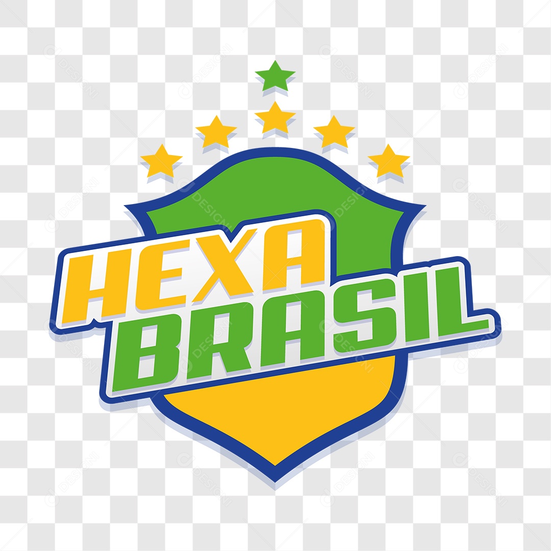 Lettering Hexa Brasil EPS + PNG