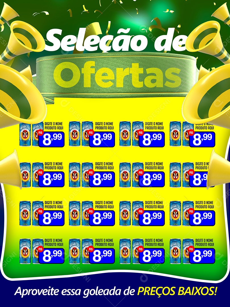 Encarte Seleção de Ofertas Venha Conferir Social Media PSD Editável