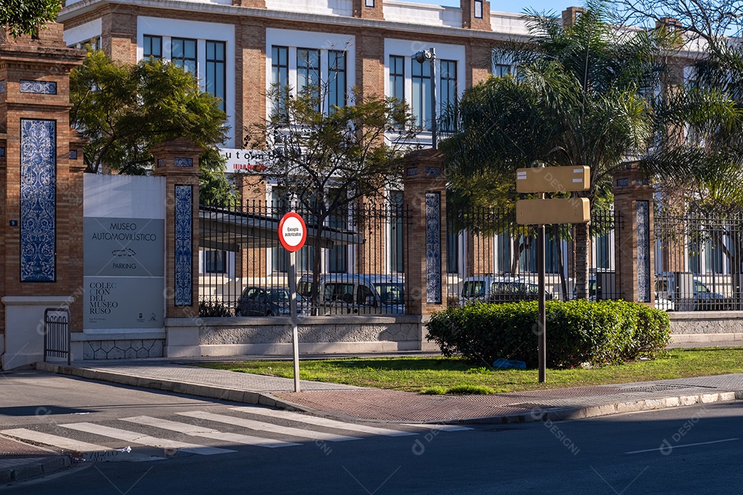 Málaga, Espanha Vista do edifício do Museu Russo em Málaga