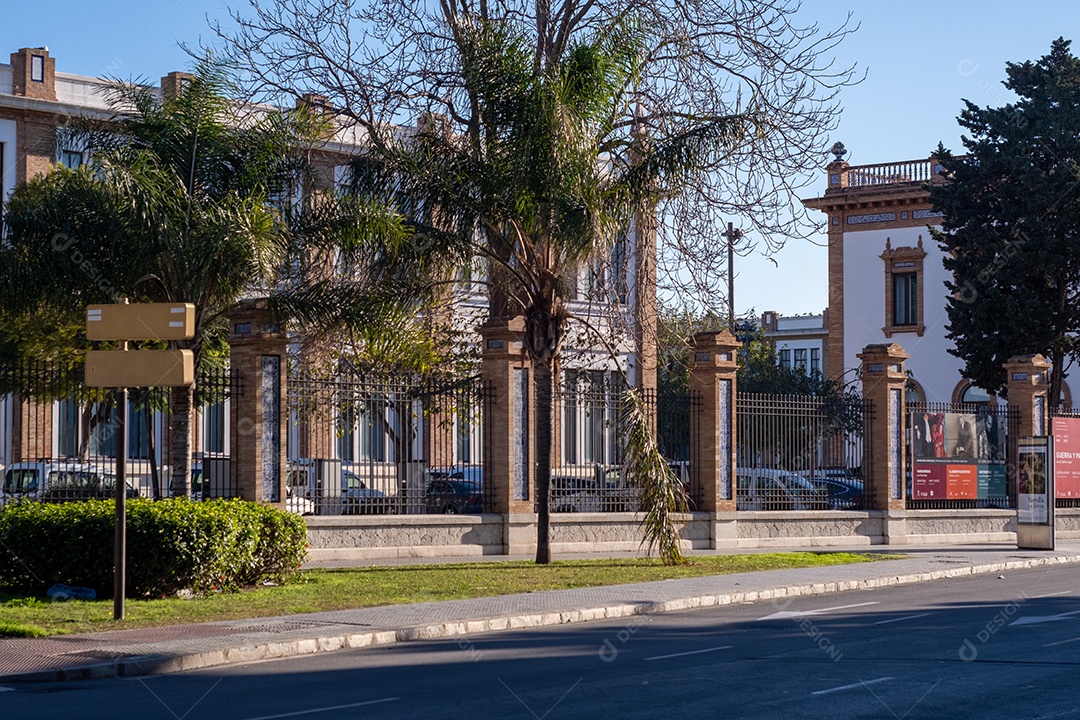 Málaga, Espanha Vista do edifício do Museu Russo em Málaga