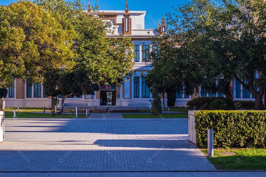 Málaga, Espanha Vista do edifício do Museu Russo em Málaga