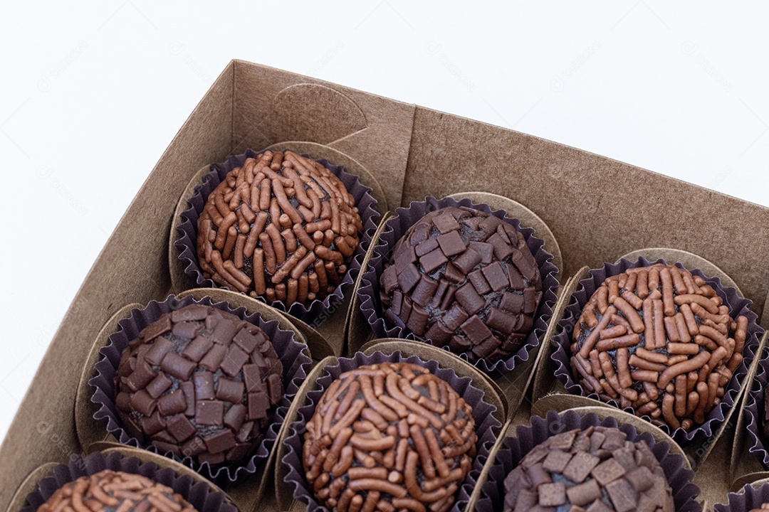 Caixinha com brigadeiros