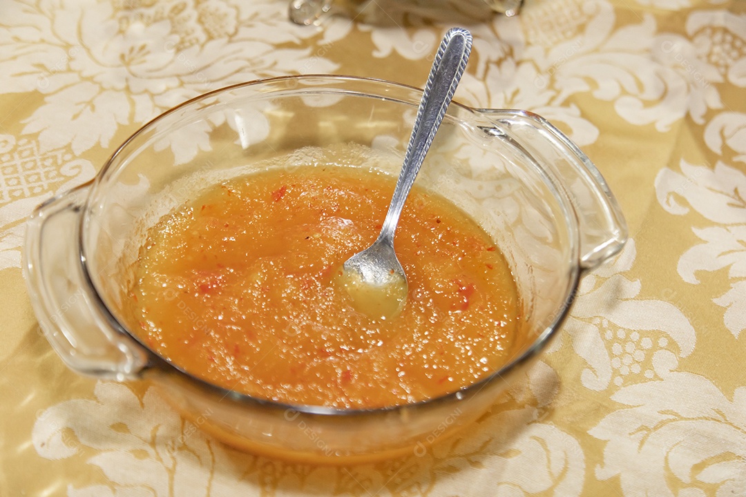 Pote de vidro Molho de maçã