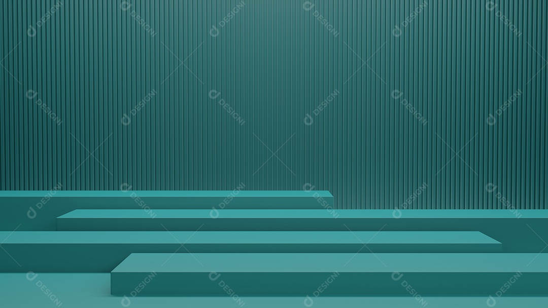 Estágio geométrico 3d premium para colocação de produtos, ilustração 3d