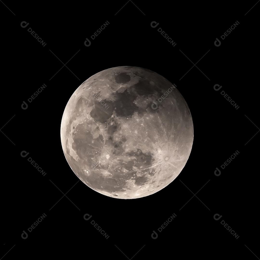 Lua no fundo escuro da noite escura