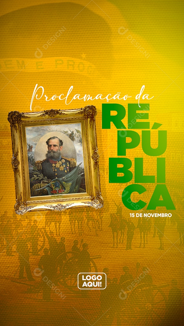 Story Dia Proclamação Da República 15 de Novembro Social Media PSD Editável