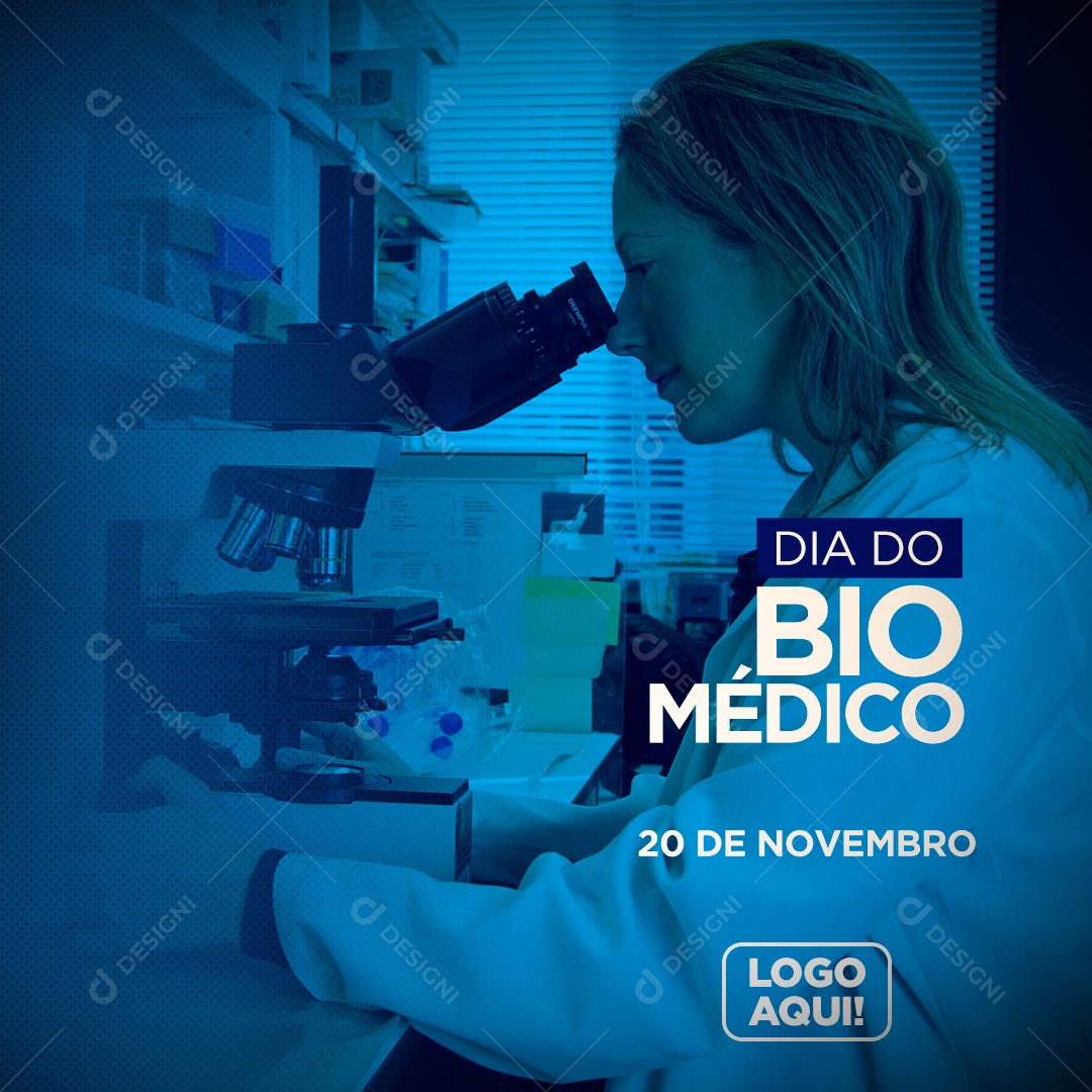 Dia do Biomédico 20 de Novembro Social Media PSD Editável